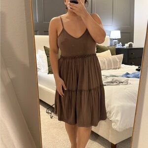 Brown summer dress shein